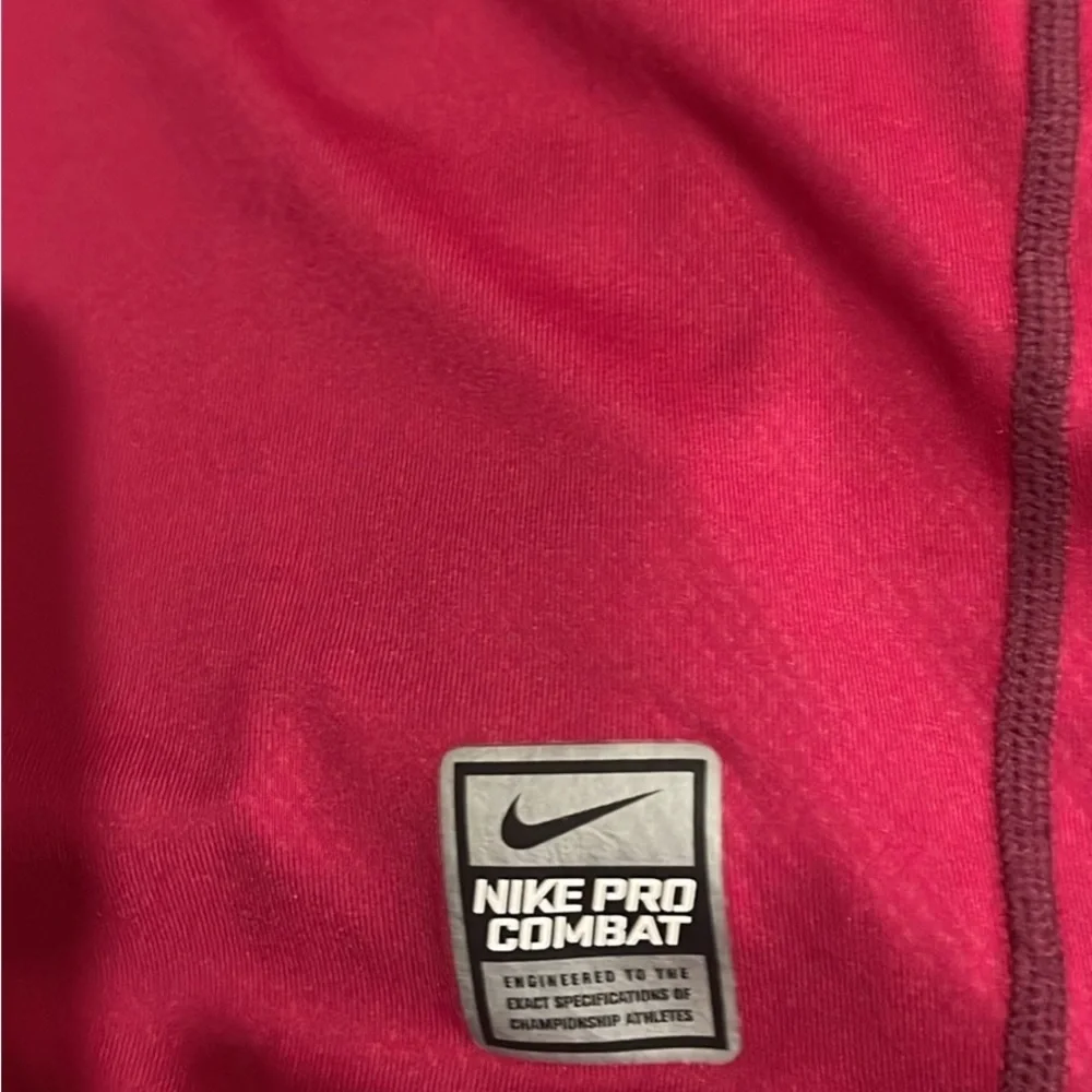 Nike Pro Combat Red and yellow Athletic Shirt